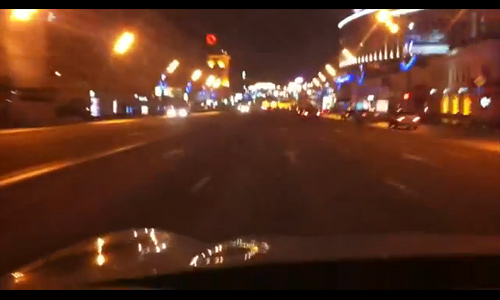 VIP-авто устроило гонки на Садовом кольце