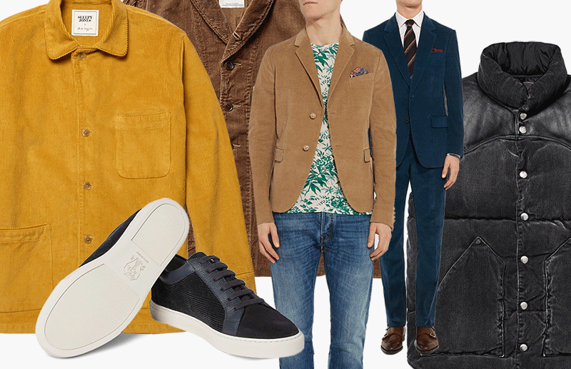 Рубашка, Sleepy Jones (Mr Porter), 13 951 руб. Кеды, Brunello Cucinelli, 28 942 руб. Куртка, Visvim (Mr Porter), 41 105 руб. Пиджак, Gucci, 118 948 руб. Пиджак и брюки, Kingsman (Mr Porter), 57 483 руб. и 18 655 руб. Жилет, Rocky Mountain Featherbed (Mr Porter), 32 403 руб.