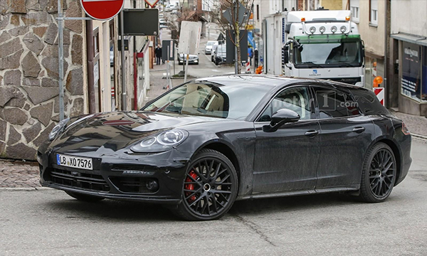 Новый универсал Porsche Panamera впервые замечен на тестах