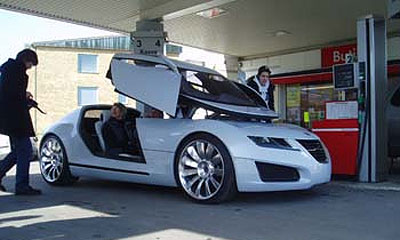 Концепт-кар Saab Aero X выехал на улицы
