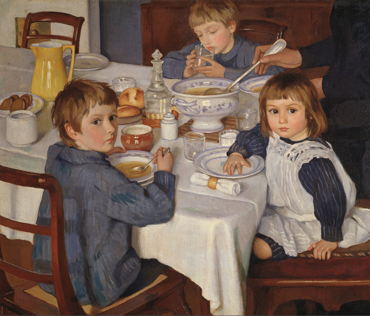 Зинаида Серебрякова. «За завтраком», 1914