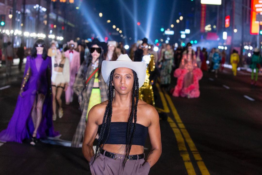 Показ Gucci Love Parade на Аллее славы