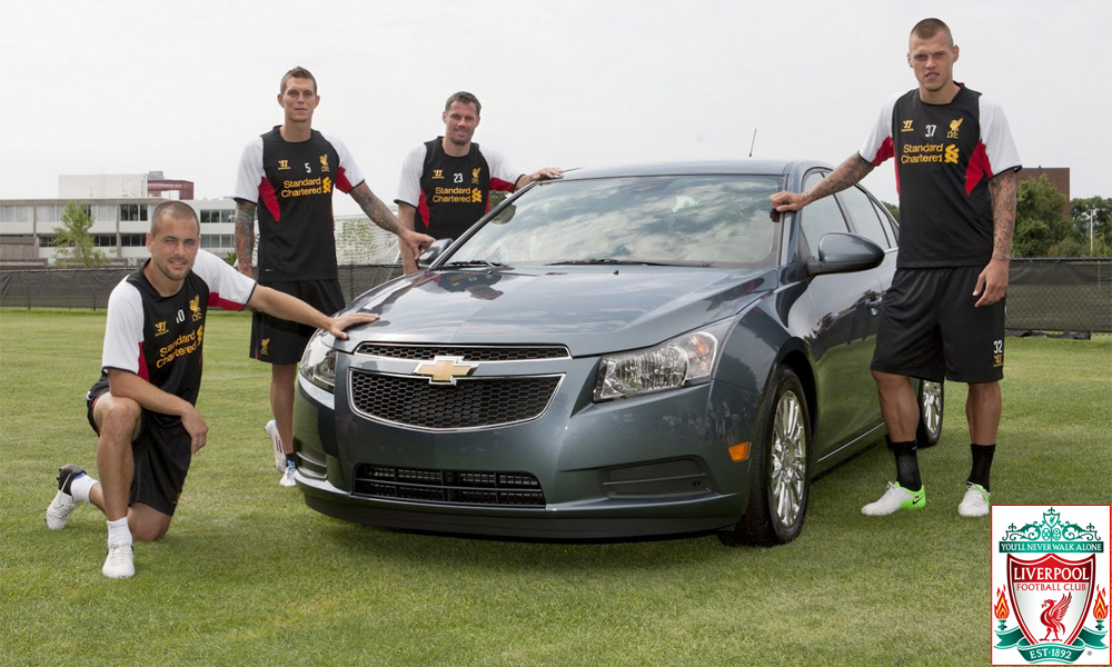 Chevrolet стал спонсором футбольного клуба «Ливерпуль»