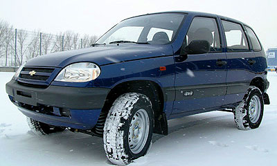 Chevrolet Niva цвета «Ривьера»