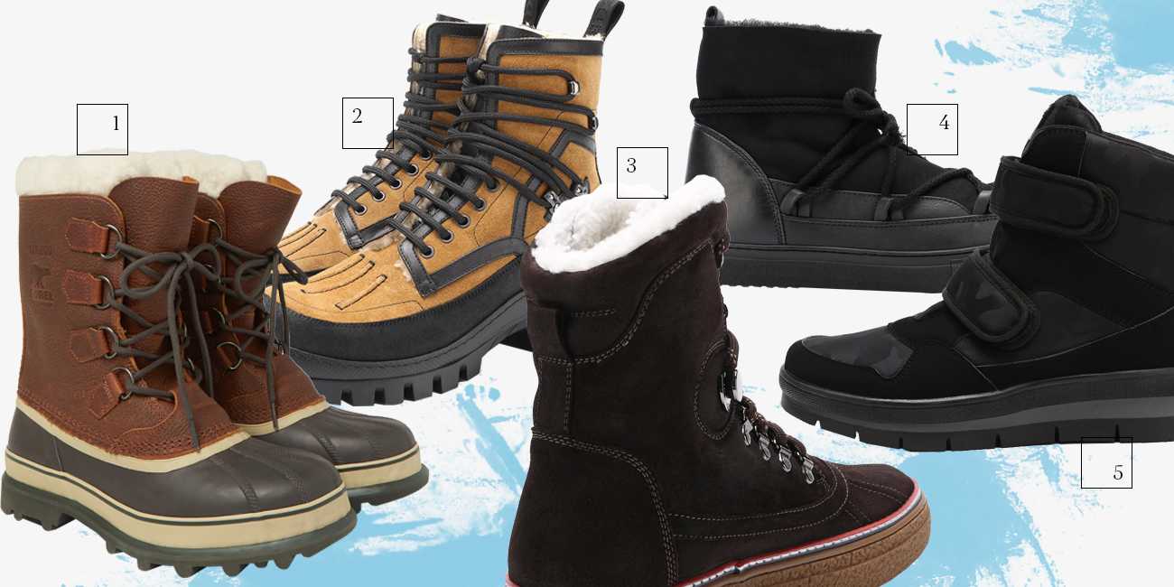 1. Sorel. 2. Dsquared2. 3. Moncler. 4. Inuikii. 5. Jog Dog.