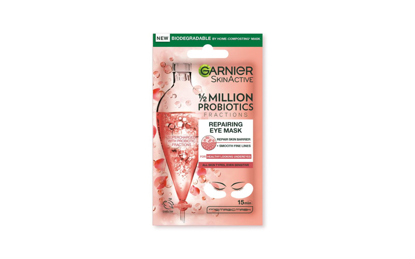 Патчи для зоны под глазами «1/2 миллиона пробиотиков», Garnier
