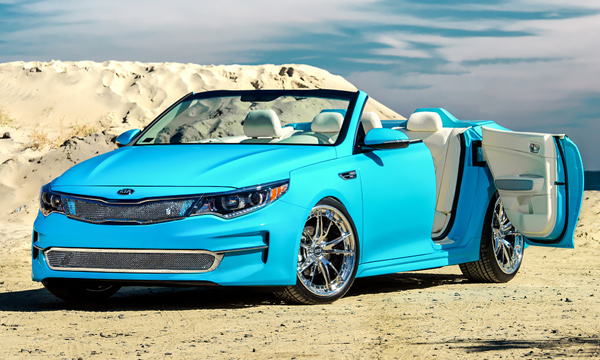 Kia Optima превратили в кабриолет