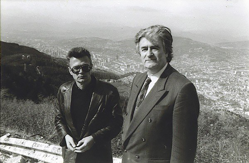 С Радованом Караджичем, окрестности Сараево, 1992 год