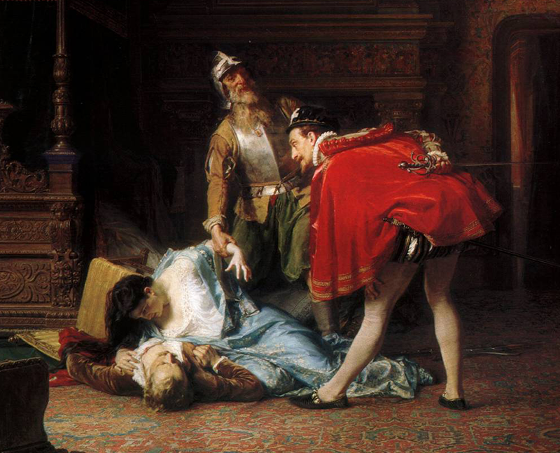 К.Ф.Гун. Сцена из Варфоломеевской ночи. 1870 г.