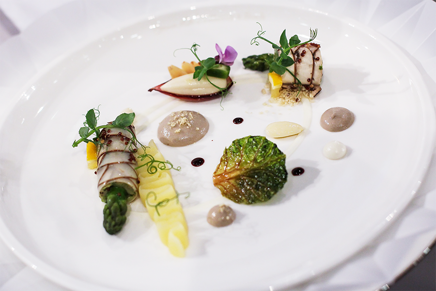 Блюдо, представленное командой США в финале конкурса Bocuse d'Or, 2017