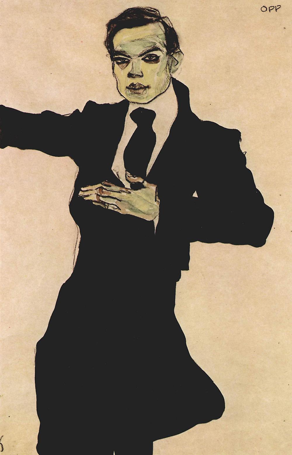 Эгон Шиле. «Художник Макс Оппенгеймер», 1910