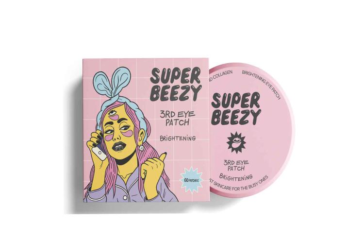 Гидрогелевые патчи от темных кругов с антиэйдж-эффектом Brightening 3RD Eye Patch, Super Beezy