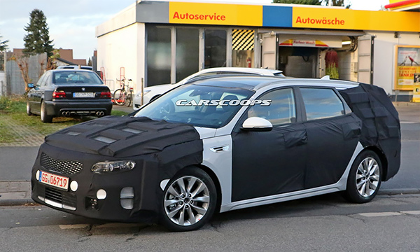 Универсал Kia Optima впервые замечен на тестах