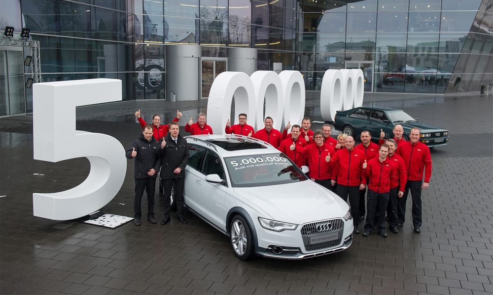Пятимилионная Audi Quattro сошла с конвейера