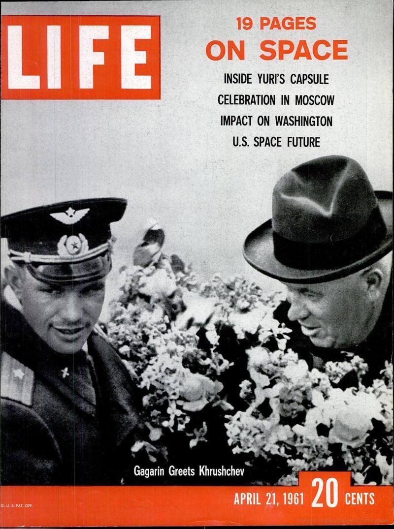 Обложка журнала Life от 21 апреля 1961