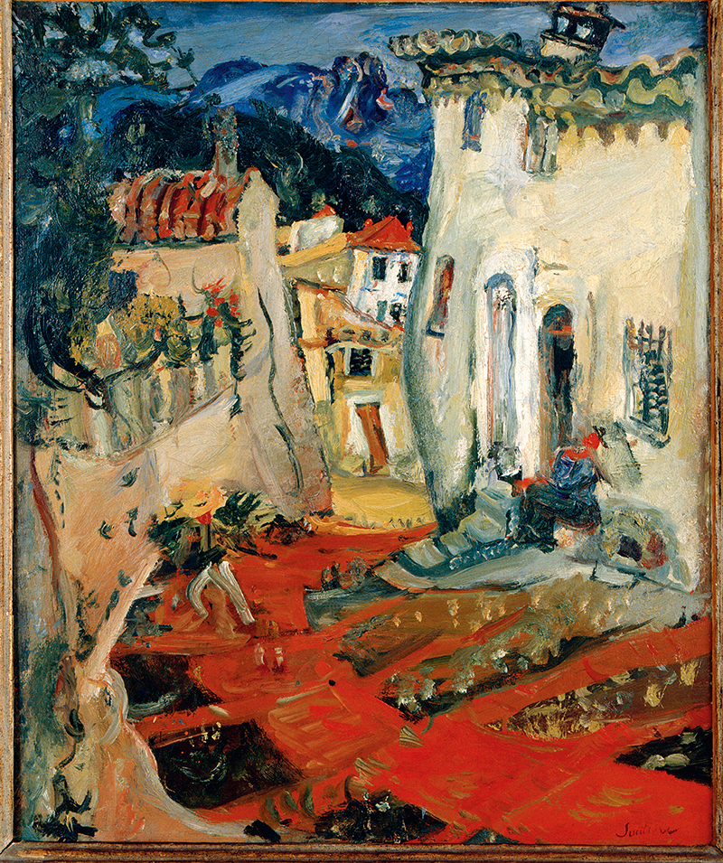 Хаим Сутин. «Улица в Кань», 1924