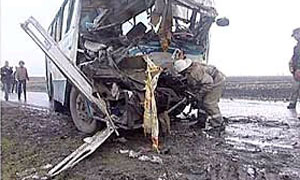 В Пермском крае столкнулись два автобуса