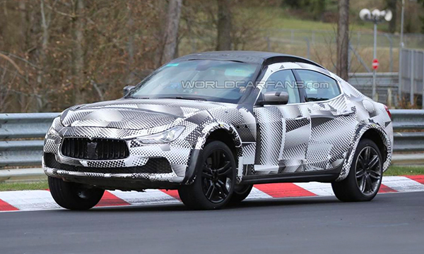 Кроссовер Maserati Levante проходит испытания на Нюрбургринге