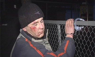 Задержанный находился в сильном алкогольном опьянении