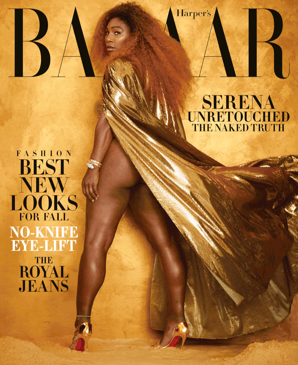 Серена Уильямс на обложке американского Harper's Bazaar, август 2019