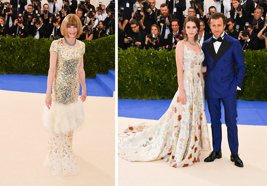 Анна Винтур в Chanel Haute Couture
Би Шаффер в Alexander McQueen и Франческо Карроззини
