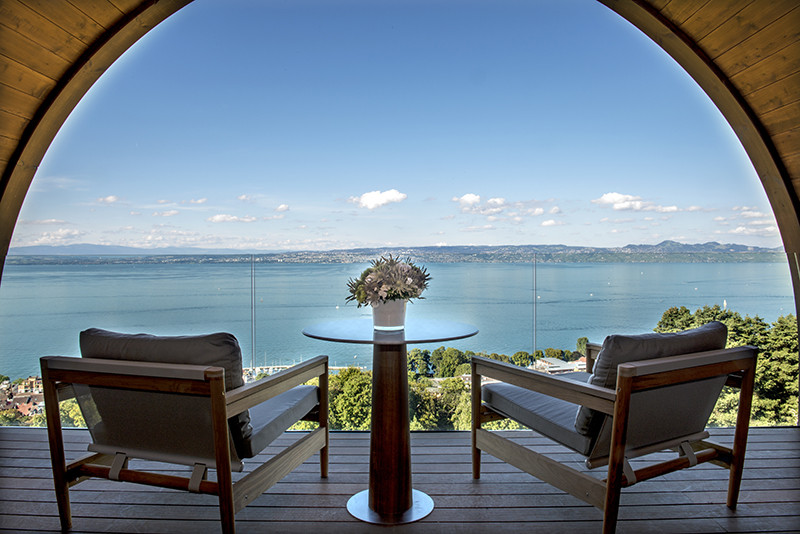 Терраса сьюта Président Exclusive, Hotel Royal, Evian Resort
