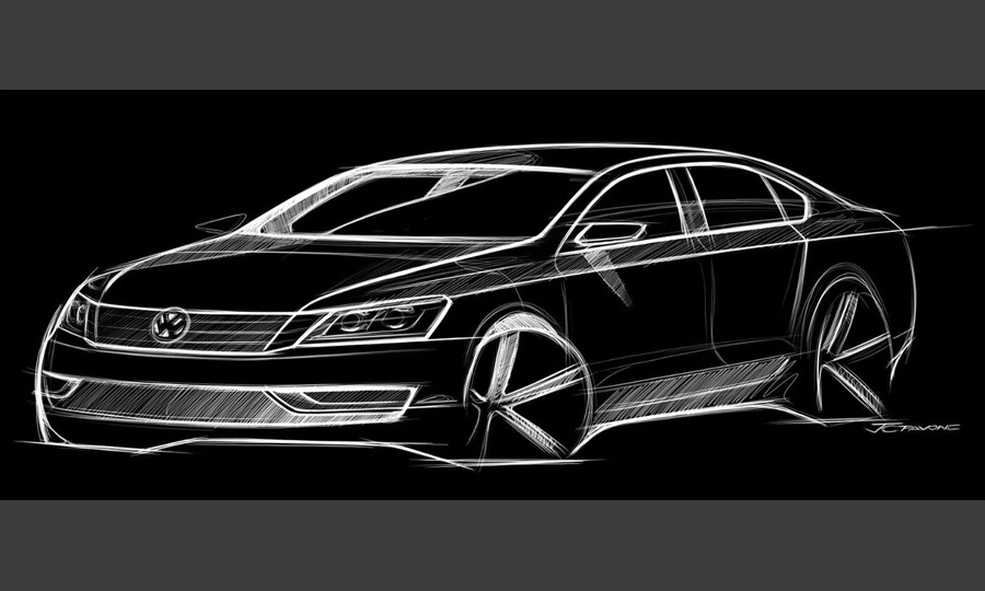 Volkswagen показал первый скетч совершенно новой модели