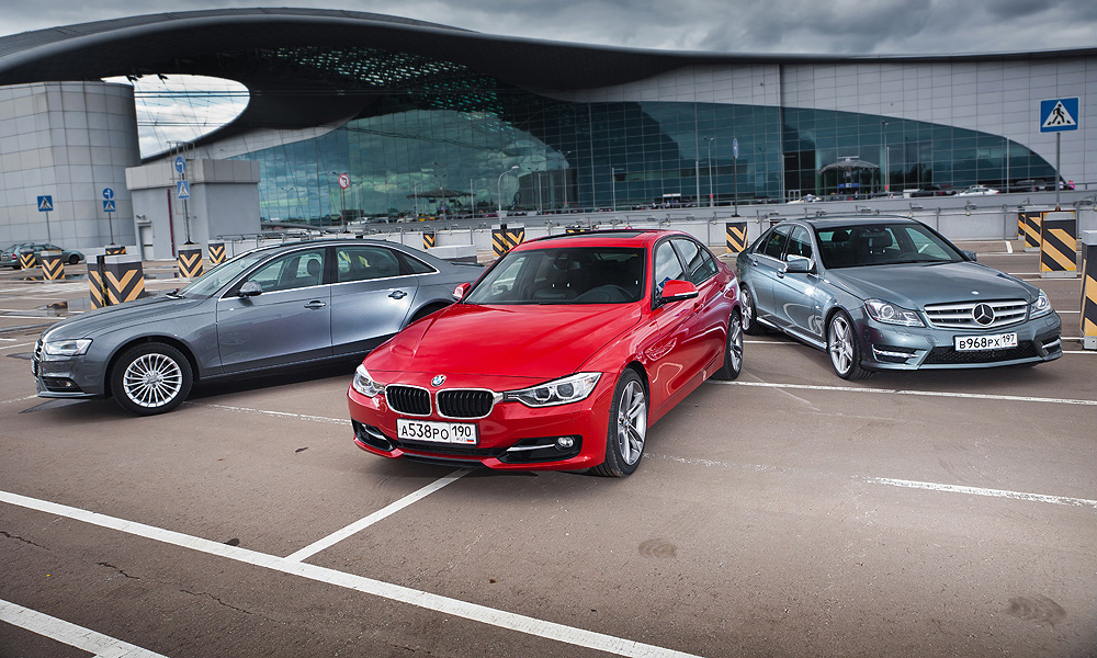 Война Алой и Серых роз. BMW 3 против Mercedes C-Class и Audi A4