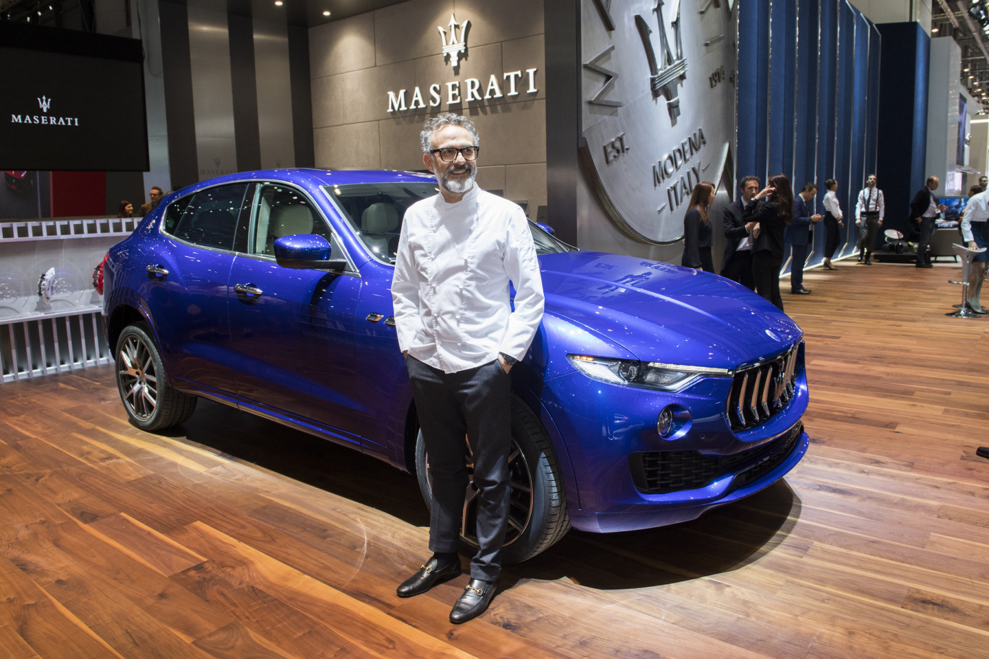 Массимо Боттура и внедорожник Maserati Levante