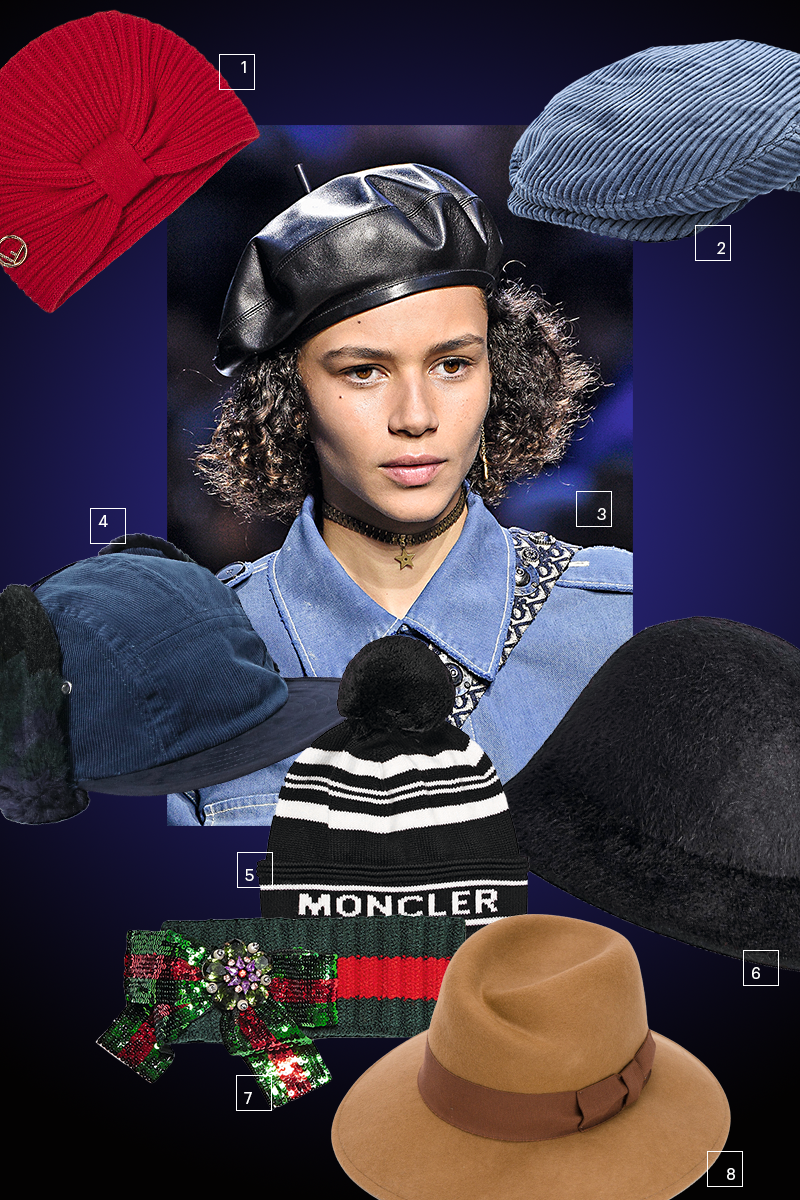 1) Fendi, 2) Loro Piana, 3) Dior, 4) Sacai, 5) Moncler, 6) Gucci, 7) Marc Jacobs, 8) Woolrich