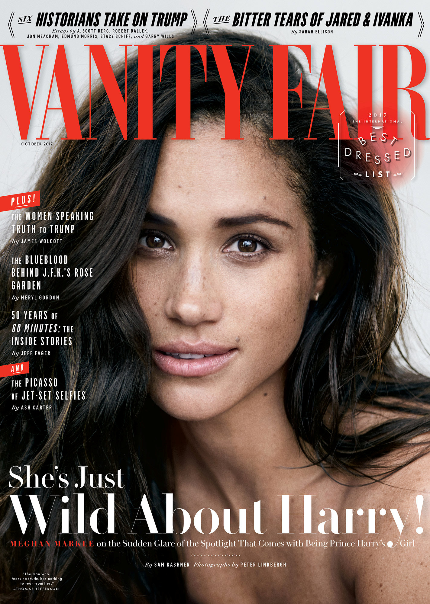 Обложка Vanity Fair, октябрь 2017