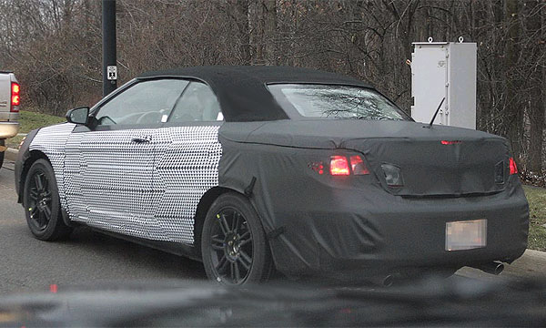 Chrysler Sebring кабриолет. Шпионские ФОТО