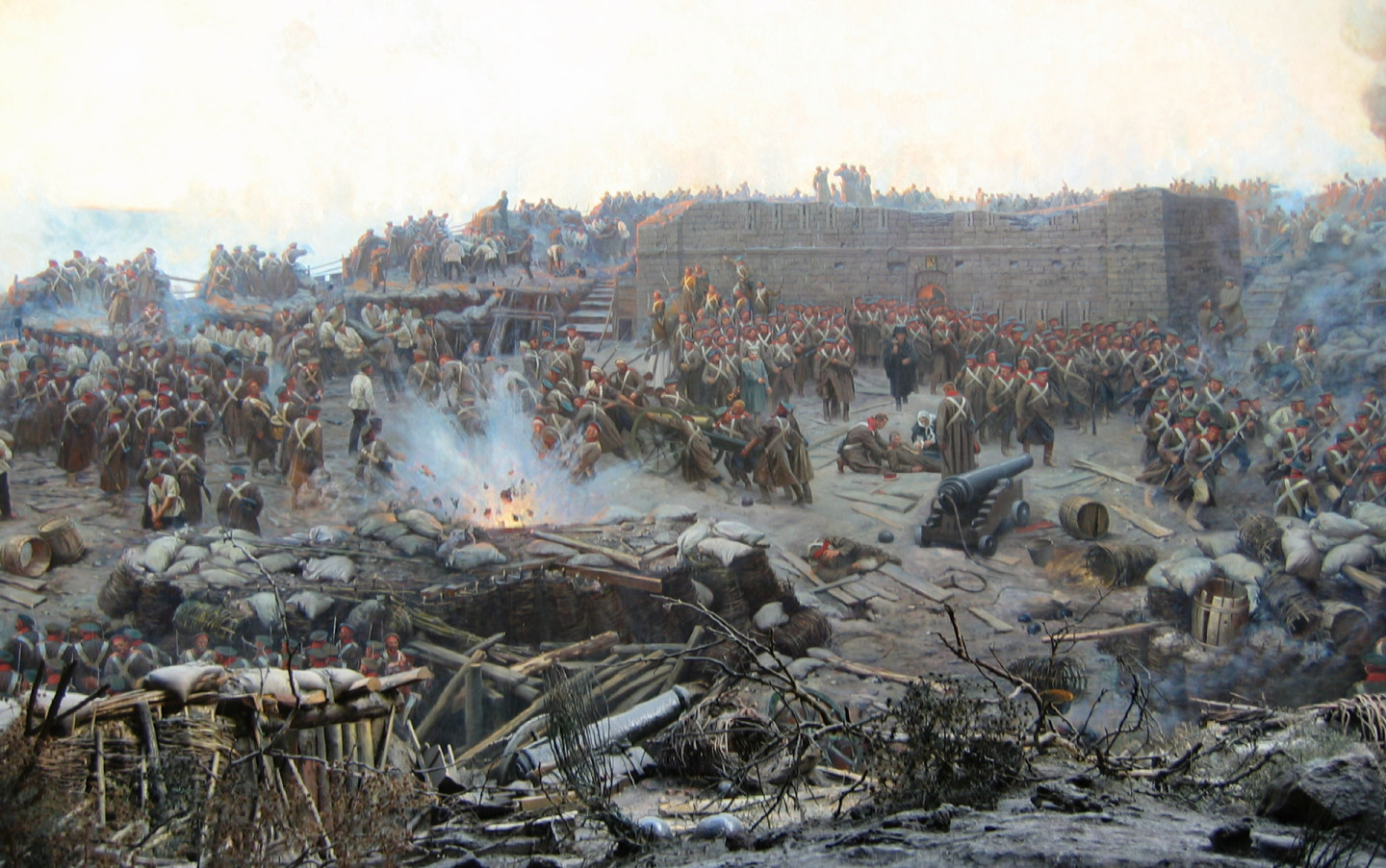 Ни война, ни пожар, ни подтопление не смогли уничтожить панораму «Оборона Севастополя» Франца Рубо