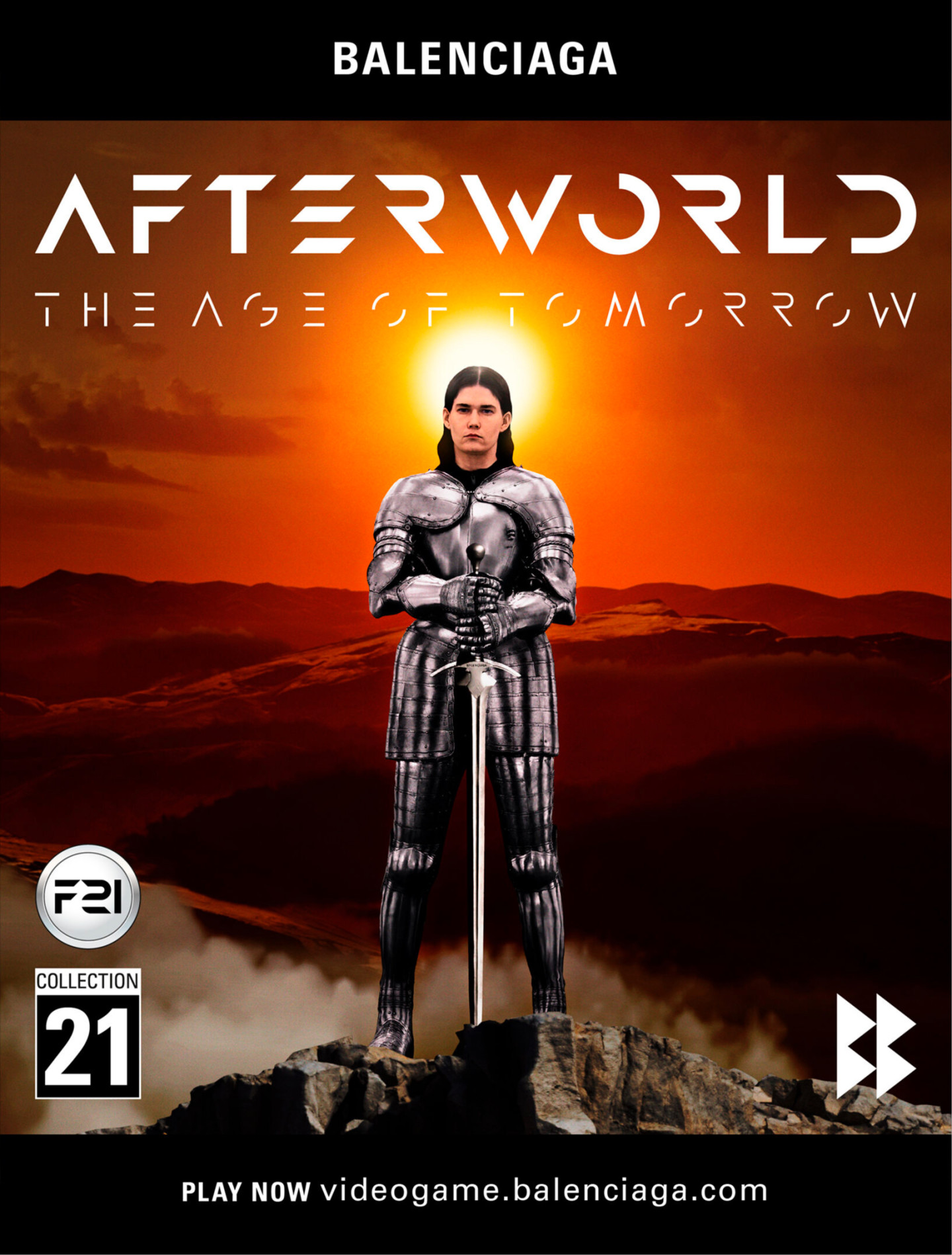 Обложка видеоигры «Afterworld: The Age of Tomorrow» от Balenciaga