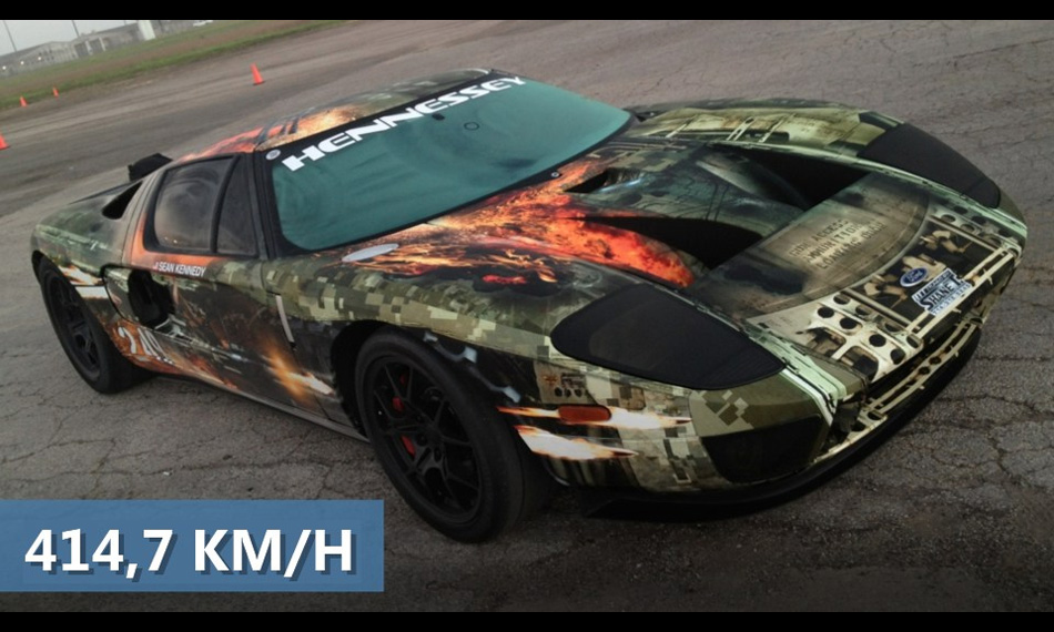 Ford GT поставил рекорд скорости, разогнавшись до 414 км/ч