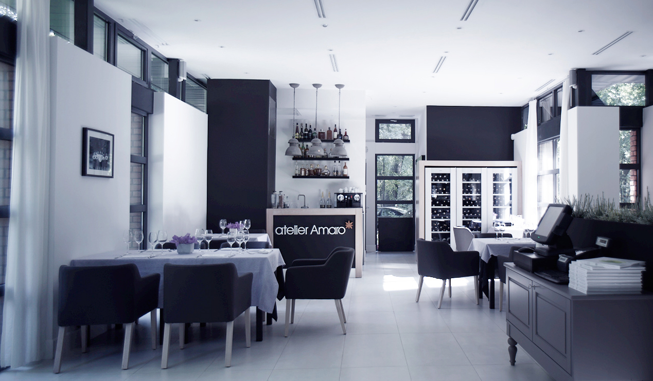Интерьер ресторана Atelier Amaro