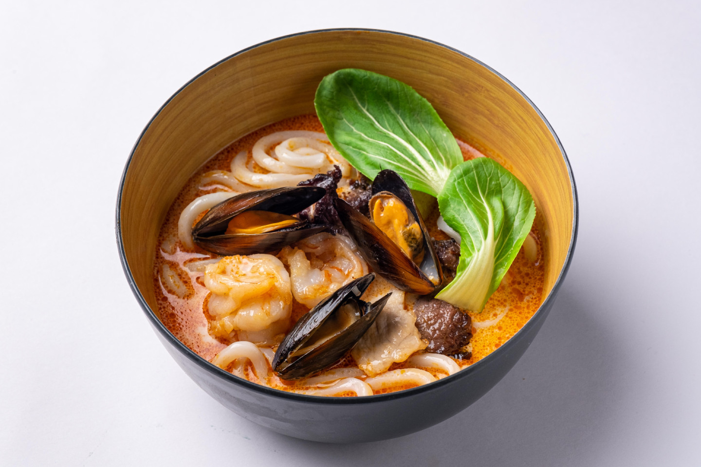 Лакса с морепродуктами