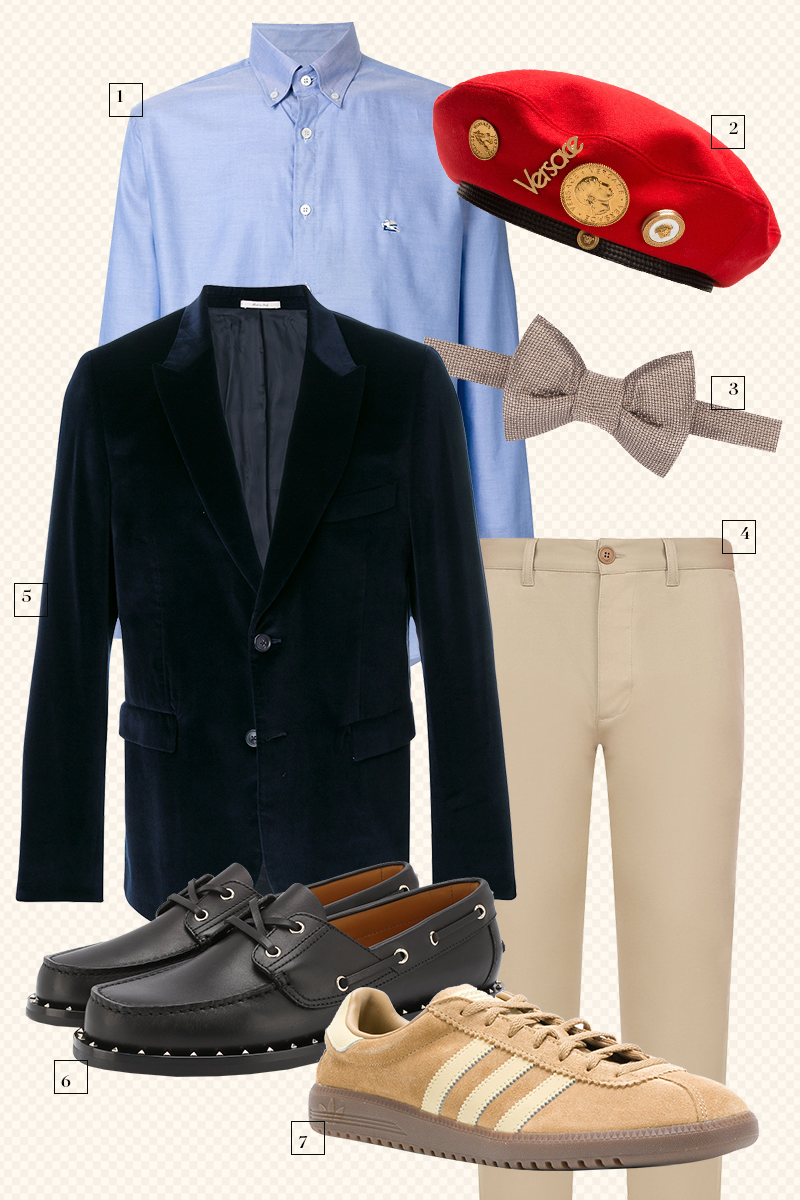 1. Etro
2. Versace (ЦУМ)
3. Tom Ford (ЦУМ)
4. Saint Laurent (ЦУМ)
5. Paul Smith
6. Valentino (ЦУМ)
7. Adidas Originals (Farfetch)