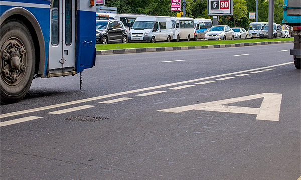 В Москве появилась новая выделенная полоса