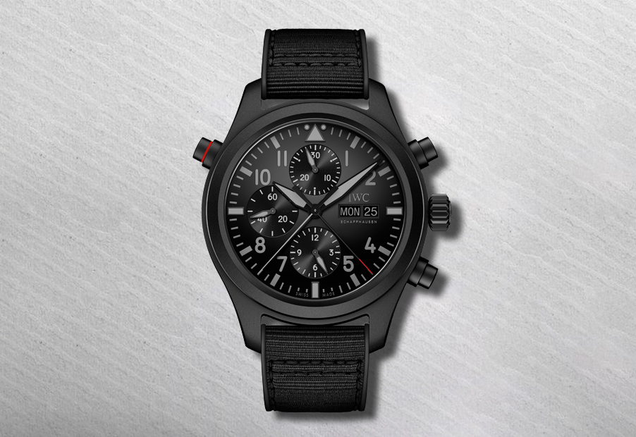 Авиаторские часы Double Chronograph Top Gun Ceratanium