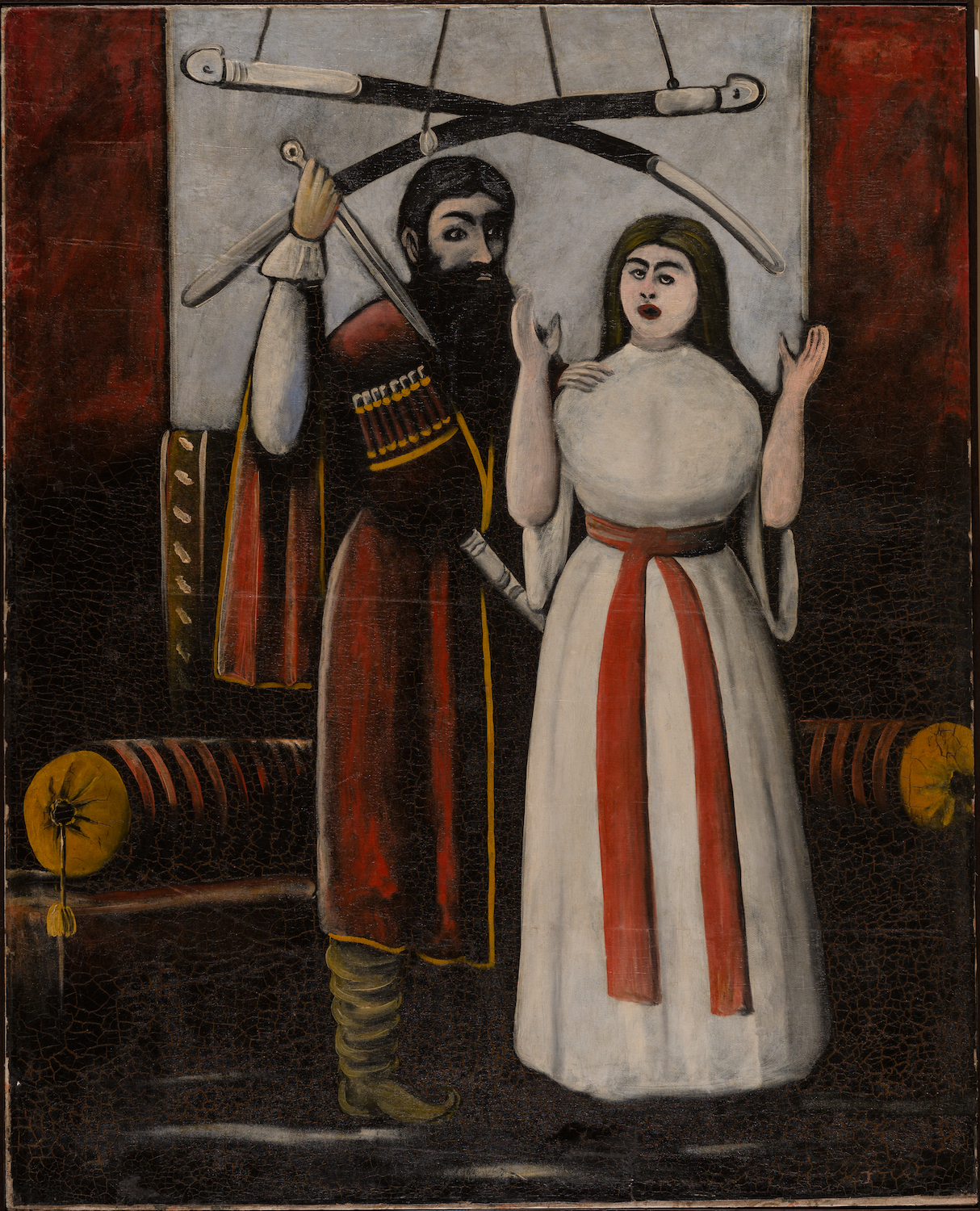 Нико Пиросмани. «Брат и сестра. Сцена из пьесы В. Гуния «Брат и сестра»»