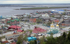 Вид на город Ханты-Мансийск
