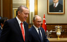 Реджеп Тайип Эрдоган и Владимир Путин во время встречи 28 сентября
