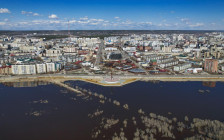 Река Лена в Якутске