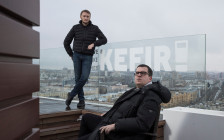 Арт-директор и продюсер Петр Костылев и основатель студии «Кефир» Андрей Пряхин