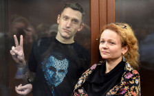 Константин Котов во время оглашения приговора в Тверском районном суде