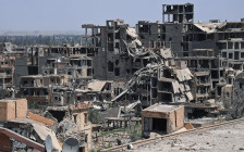 Разрушенные здания в Дейр-эз-Зоре