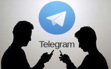 Логотип ​мессенджера Telegram


