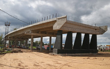 Строительство ЦКАД. Август 2016 года
