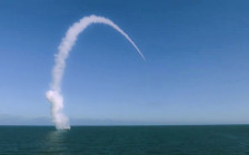 Пуск высокоточной крылатой ракеты «Калибр»